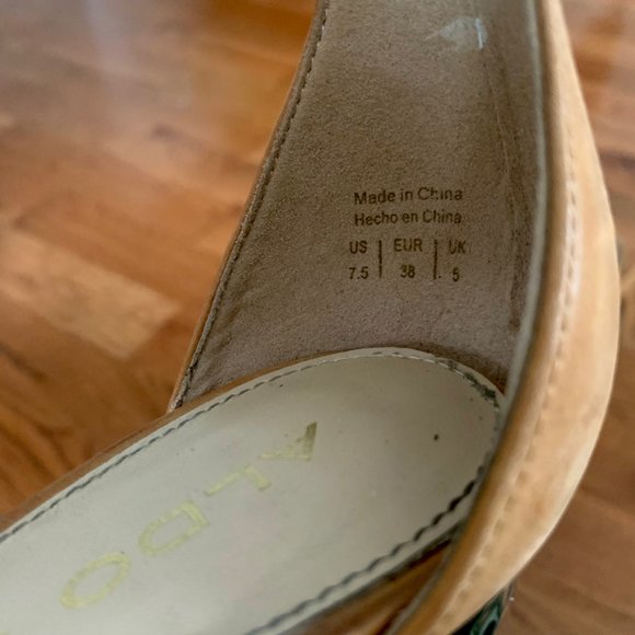 ALDO Open Toe Metallic Block Heel - Picture 6 of 7